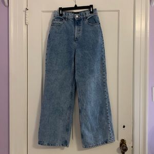 From ASOS, size 26/30, light blue jeans